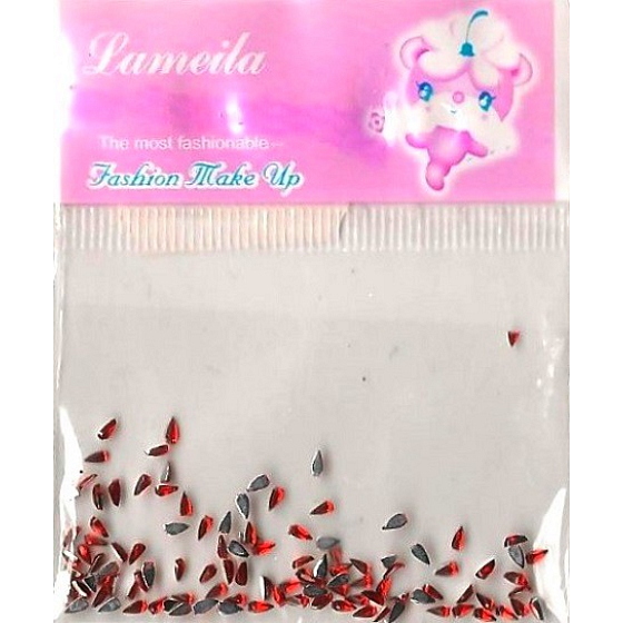 LaMeiLa Ozdoby na nehty kapičky červené 1 balení