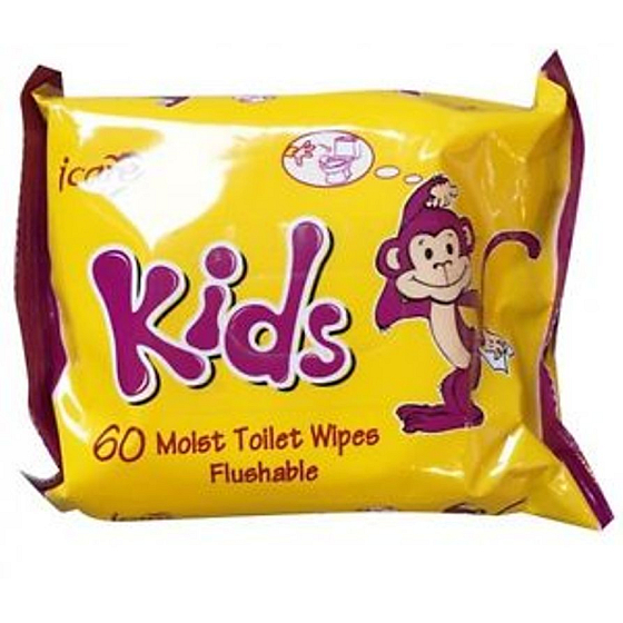 Icare Kids dětský vlhčený toaletní papír pro děti 60 kusů