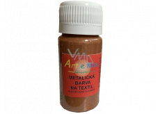 Art e Miss Farba do tkanin metaliczna 24 Brązowa 40 g