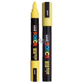 Posca Uniwersalny akrylowy marker 1,8 - 2,5 mm żółty PC-5M