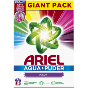 Ariel Aquapuder Color univerzální prací prášek na barevné prádlo 115 dávek 7,475 kg Ariel Aquapuder Color univerzální prací prášek na barevné prádlo 115 dávek 7,475 kg