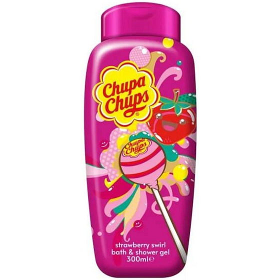 Chupa Chups Strawberry - Żel pod prysznic i płyn 300 ml