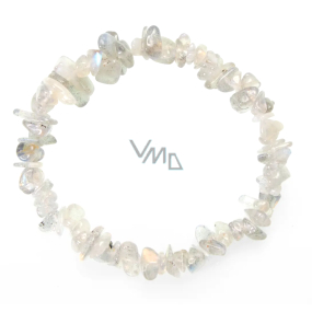 Labradorit bransoletka elastyczna cięta naturalny kamień 19 cm, jakość AA, kamień transformacji Labradorit bransoletka elastyczna cięta naturalny kamień 19 cm, jakość AA, kamień transformacji