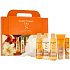 Sanctuary Spa Signature Pamper Parcel żel pod prysznic 75 ml + peeling do ciała 50 ml + mleczko do ciała 75 ml + krem do rąk 30 ml + kula do kąpieli 75 ml + gąbka myjąca, zestaw kosmetyków dla kobiet