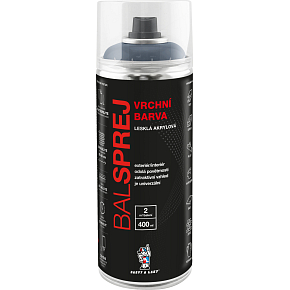 BALSPREJ vrchní uniwersalna farba akrylowa w sprayu, RAL 7001 srebrnoszary, 400 ml