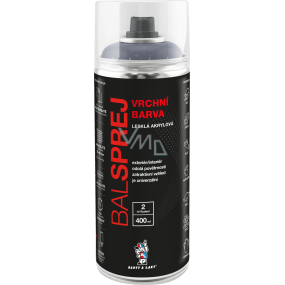 BALSPREJ górny uniwersalny akrylowy spray, RAL 7040 szary okienny, 400 ml