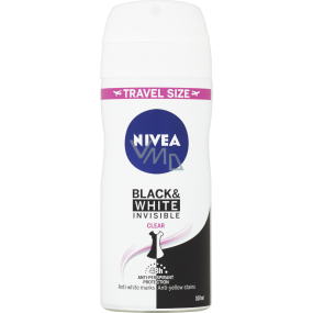 Nivea Black & White Invisible Clear antiperspirant, 100 ml