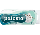 Paloma 3Pure White vrstvý toaletní papír, 10 rolí