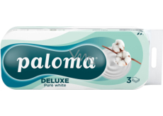 Paloma 3Pure White vrstvý toaletní papír, 10 rolí