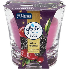 Glade Winter Berries świeczka zapachowa w szkle 112 g