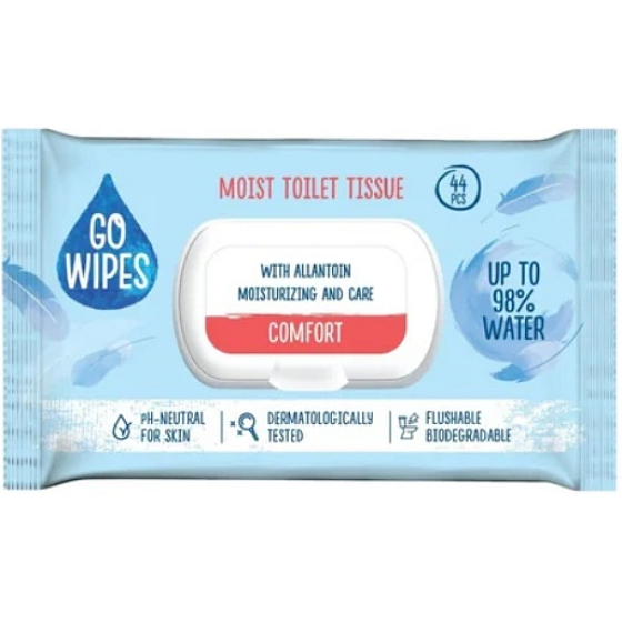 GoWipes Comfort toaletní wlhčený papier 44 ks