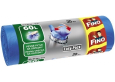 Fino Easy Pack Worki na śmieci, 20 µm, 60 litrów, 60 x 67 cm, 20 sztuk