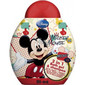 Disney Mickey Mouse 2v1 sprchový gel do koupele a šampón 250 ml