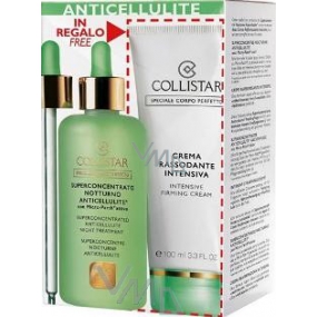 Collistar Superconcentrated Night Treatment noční anticelulitidový přípravek 200 ml + Crema Rassodante Intensiva zpevňující krém 100 ml, kosmetická sada
