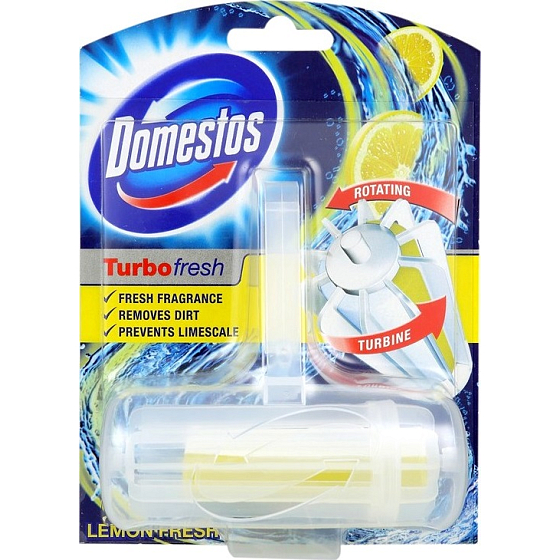 Domestos Turbo Fresh Lemon Fresh Wc blok rotační tuhý 32 g