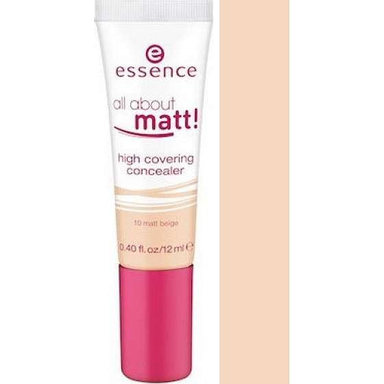 Essence All About Matt! High Covering Concealer korektor 10 Matt Beige 12 ml