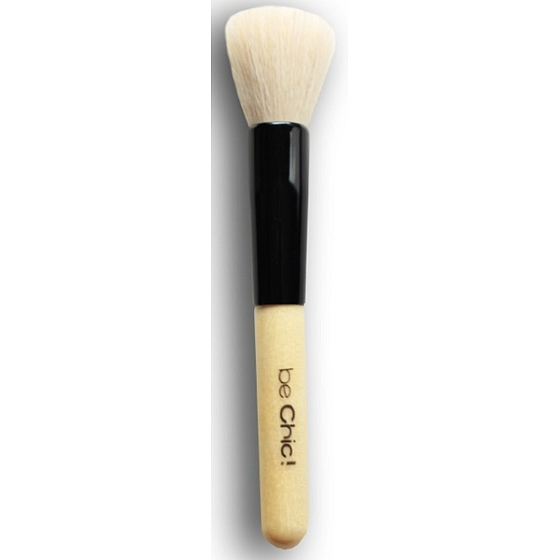 Be Chic! Professional White B 03 kosmetický štětec s přírodními kozími štětinami na tvářenku 15,7 cm