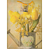 Nekupto Dárková papírová taška 32,5 x 26 x 13 cm Žluté narcisy a tulipán 1 kus 1098 01 KFL