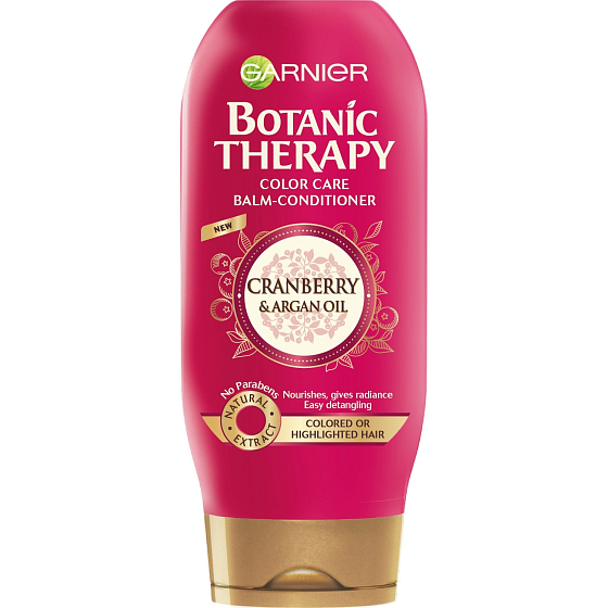 Garnier Botanic Therapy Cranberry & Argan Oil balzám pro barvené a zesvětlené vlasy 200 ml