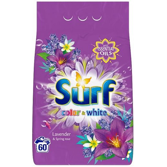 Surf Color Lavender & Spring Rose prášek na praní barevného prádla 60 dávek 3,9 kg