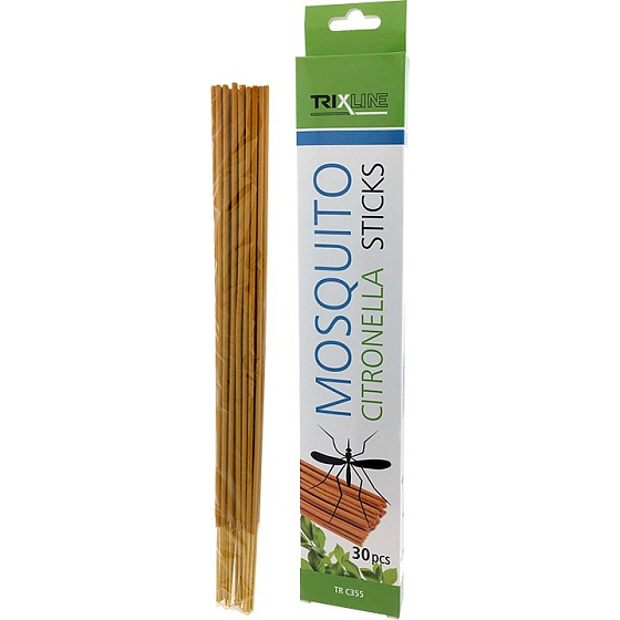 Trixline Mosquito Citronella Sticks patyczki z cytronelą przeciw komarom 30 sztuk TR C355