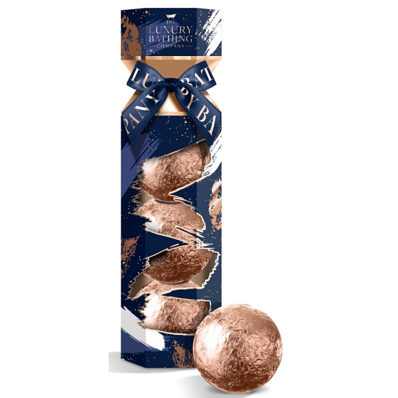 Grace Cole Golden Embers & Cashmere šumivá koule do koupele 3 x 100 g, kosmetická sada pro ženy