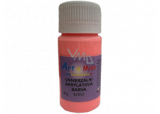 Art e Miss Świat uniwersalna farba akrylowa 74 Neon Czerwona 40 g