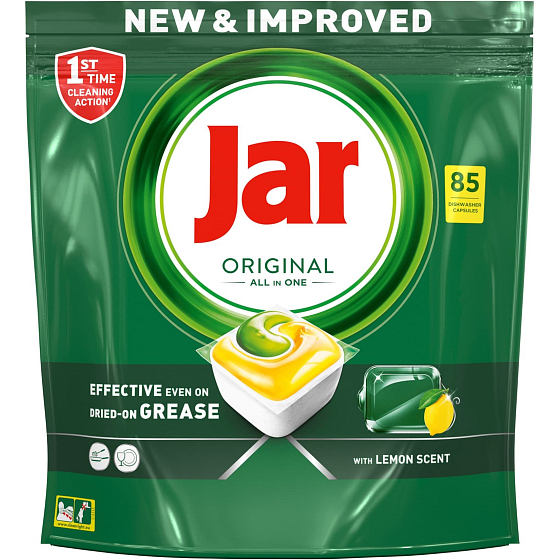Jar Original All in One Lemon kapsle do myčky naczyń 85 sztuk