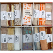 Ditipo Wstążka materiałowa Flora przeźroczysta z paskami 3 m x 25 mm
