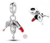 Charm Srebrna 925 Chic style - kolczyk, grzebień, lustro 3w1, zawieszka na bransoletkę, zainteresowania