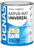 DENAS UNIWERSAL-MAT farba nawierzchniowa do drewna, metalu i betonu, 0199 czarna, 700 g