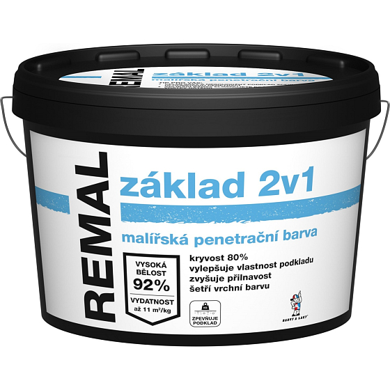 REMAL podstawowy 2w1 farba gruntująca do malowania, 5 kg