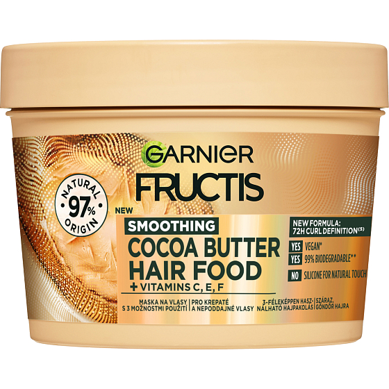 Garnier Fructis Hair Food Cocoa Butter maska na włosy, 400 ml