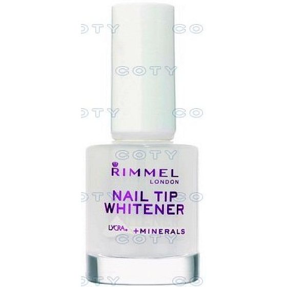 Rimmel London Nail Tip lak na konečky nehtů Whitener bílý 12 ml