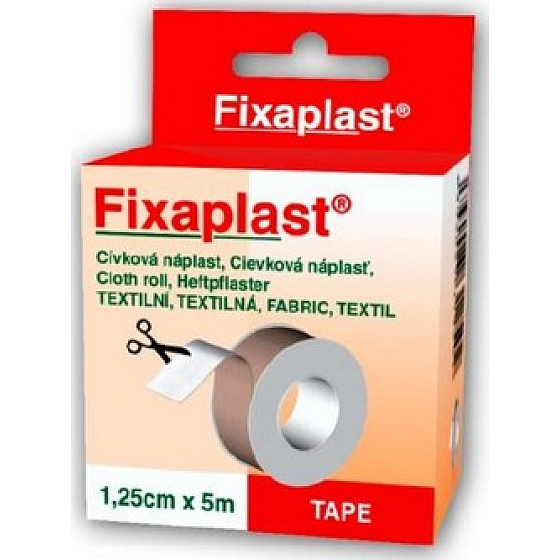 Fixaplast Textilní cívková náplast 1,25 cm x 5 m