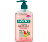 Sanytol Różowy grapefruit & Świeży cytryn dezynfekcyjne mydło do rąk do kuchni 250 ml z dozownikiem