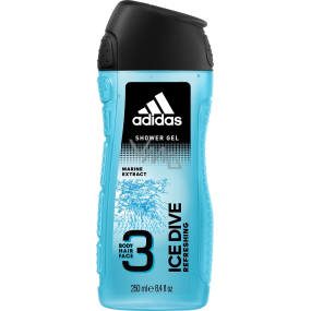 Adidas Ice Dive sprchový gel pro muže 250 ml Adidas Ice Dive sprchový gel pro muže 250 ml