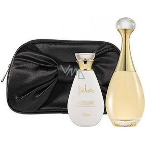 Christian Dior Jadore parfémovaná voda pro ženy 50 ml + tělové mléko 50 ml + kabelka, dárková sada