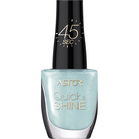 Astor Quick & Shine Nail Polish lak na nehty 601 Alluring Blue 8 ml