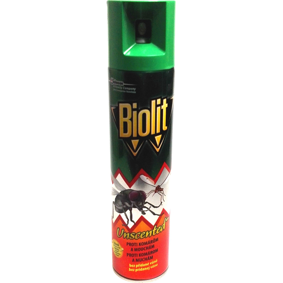 Biolit Unscented proti komárům a mouchám bez přidané vůně sprej 400 ml