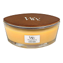 WoodWick Seaside Mimosa - Mimóza na pobřeží vonná svíčka s dřevěným širokým knotem a víčkem sklo loď 453 g