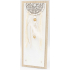 Nekupto Home Decor Drewniana deska z haczykami biała 12 x 30 cm