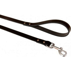 B&F Szelki z bydlęcej skóry czarne 1,6 x 120 cm