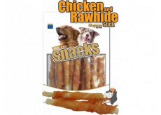 Magnum Kiełbaska z wołowiny, obtoczona w mięsie kurczaka, miękka, naturalna przekąska mięsna dla psów 250 g