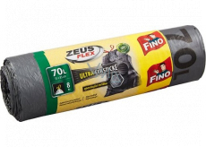 Fino Zeus Flex worki na śmieci z zamknięciem 70 litrów, 55 x 85 cm, 8 sztuk