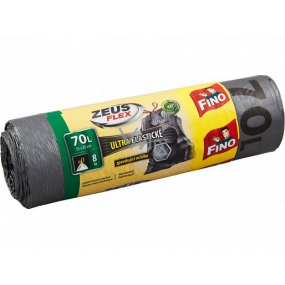 Fino Zeus Flex worki na śmieci z zamknięciem 70 litrów, 55 x 85 cm, 8 sztuk