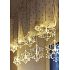 Emos Osvětlení vánoční Vločky závěs 84 cm 8 LED + 5 m přívodní kabel, teplá bílá