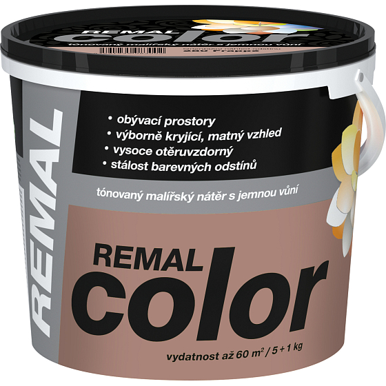 REMAL Color farba malarska na ścianę 280 Frappé, 5 + 1 kg