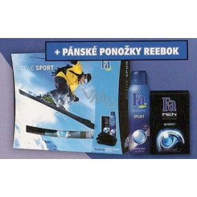 Fa Men Sport I. deodorant sprej 150 ml + voda po holení 100 ml + ponožky pro muže, kosmetická sada
