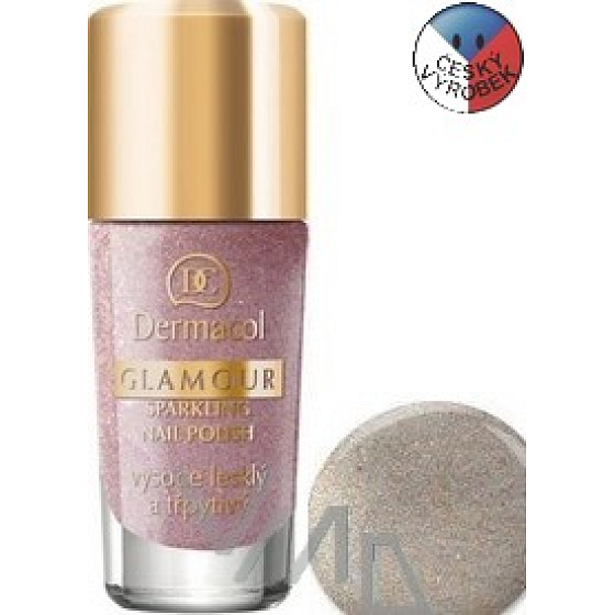 Dermacol Glamour Sparkling Nail Polish lak na nehty 204 9 ml